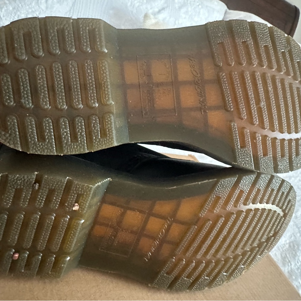 Dr. Martens Pascal Black Boots with Yellow Stitching - Picture 6 of 7